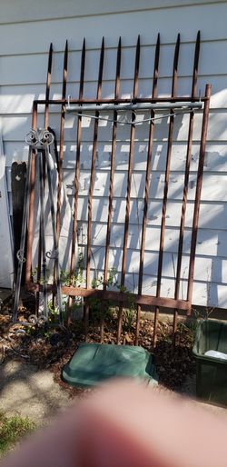 Antique iron gate