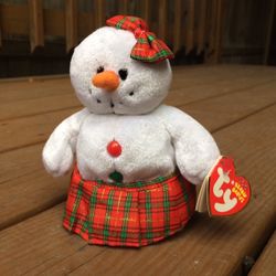 Ty Beanie Baby Coolstina Holiday Snowgirl - New With Tag