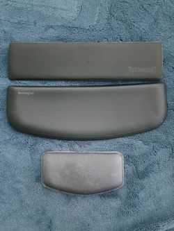 Ergonomic Accessory Bundle - Redragon & Kensington Wrist Rests with Grey Mouse Pad, Used