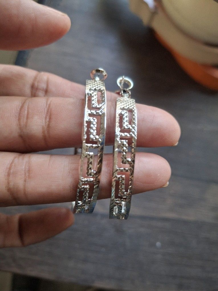 Silver Hoops 