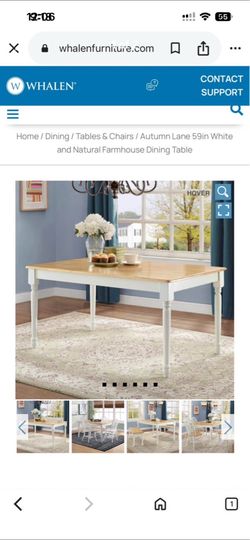 New  white table