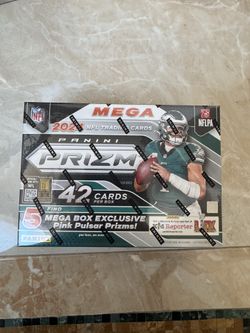 2024 Panini Prizm Football Mega Box Sealed Pink Pulsar