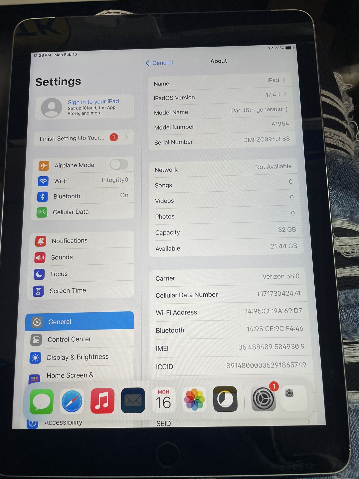iPad 6th Gen Unlocked