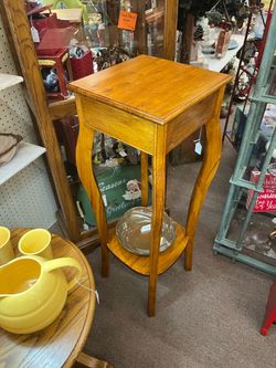 Vintage Tall Wood Plant Stand