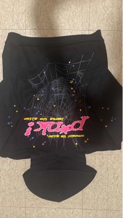 Sp5der P*nk Hoodie Black