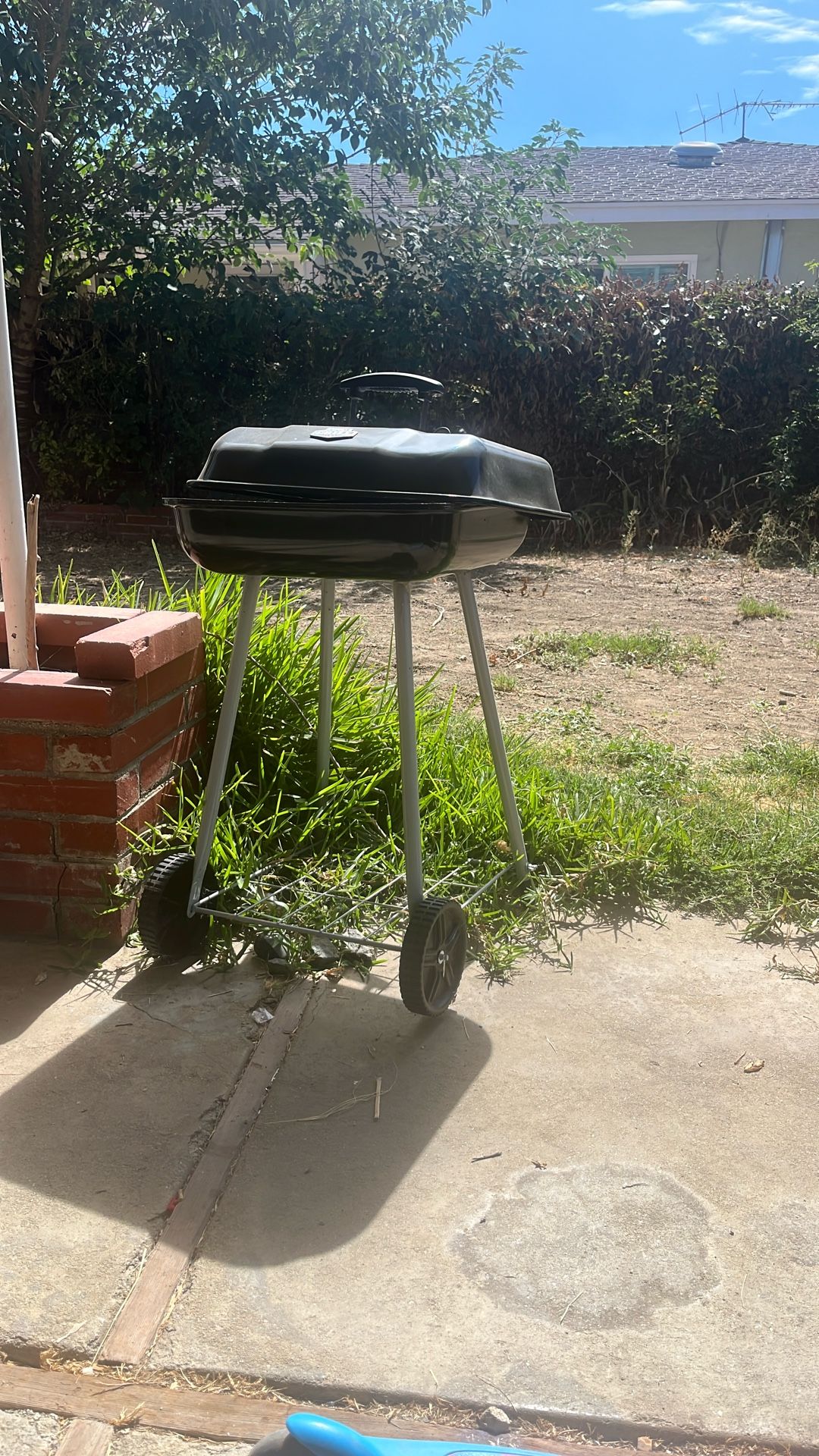 Charcoal rolling grill