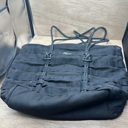 Nike AF-1 Tote Bag Black Winterized Issue Equipment Zip Close Gym Workout Bag