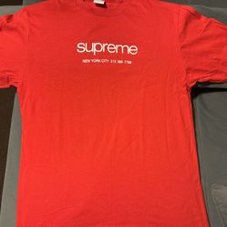 Supreme Shop T-shirt Red Size Large