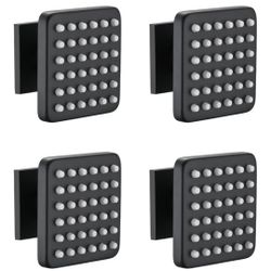 Solid Brass Square Body Spray Jets for Shower, High Pressure Wall Mount Massage Spray, Upgrade Spa Jets, 4PCS, Matte Black open box new 