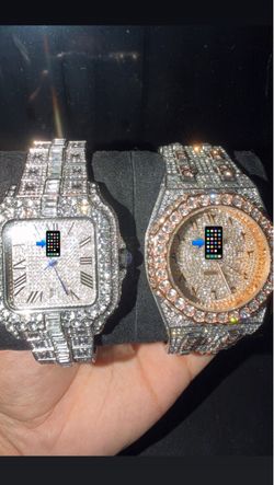 Iced Out Moissanite Watches