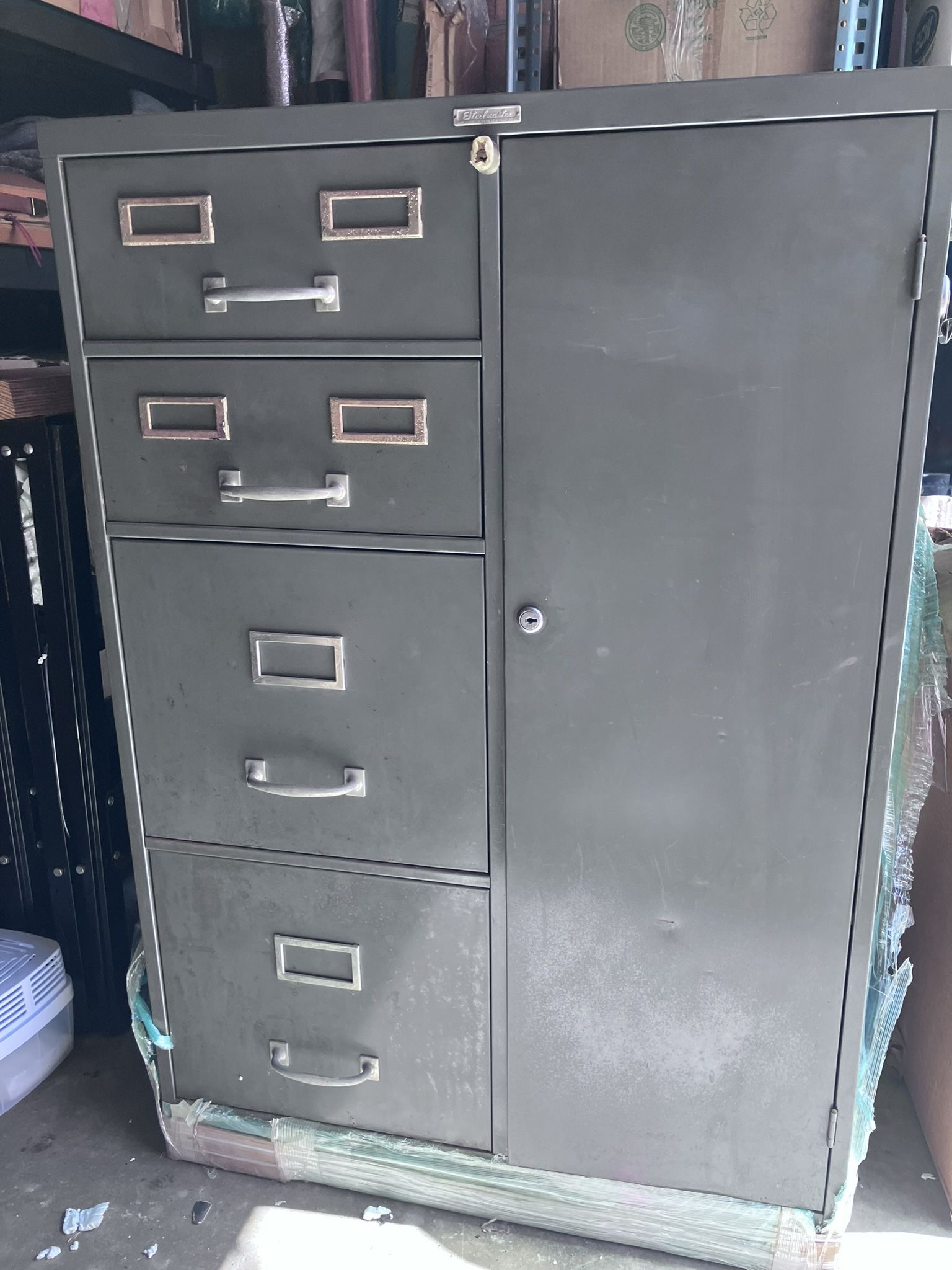Vintage Steelmaster Filing Cabinet + Safe | Heavy-Duty Metal Storage