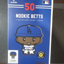#75 2025 Mookie Betts 1 oz .999 Silver Chibi Coin – Limited Mintage 2,000 – #0250 – Official MLB/Niue Release