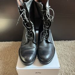 Free People x A.S.98 Ryder Leather Women’s Combat Boots Size 37 / 7