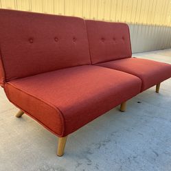 New Orange Sofa Futon 
