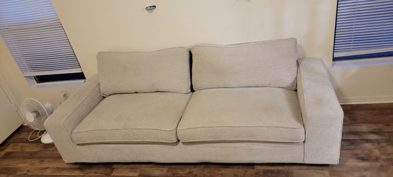 Beige Sofa Removable Cover