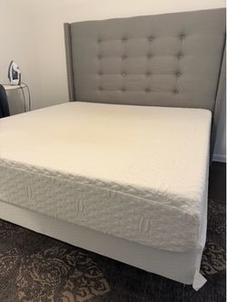Free - box spring, metal frame and headboard