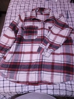 Plaid Flannel Button-Up Shirt