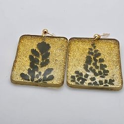 Asymmetrical Fern Earrings