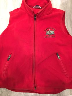 Fleece vest youth St. John’s catholic school