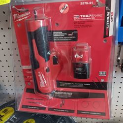 Milwaukee New Trap Snake M12 Battery And Charger 