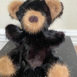 Vintage Rare Bear Genuine Mink Teddy Bear