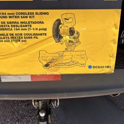 Dewalt Sliding Compound Miter Saw 20v Battery