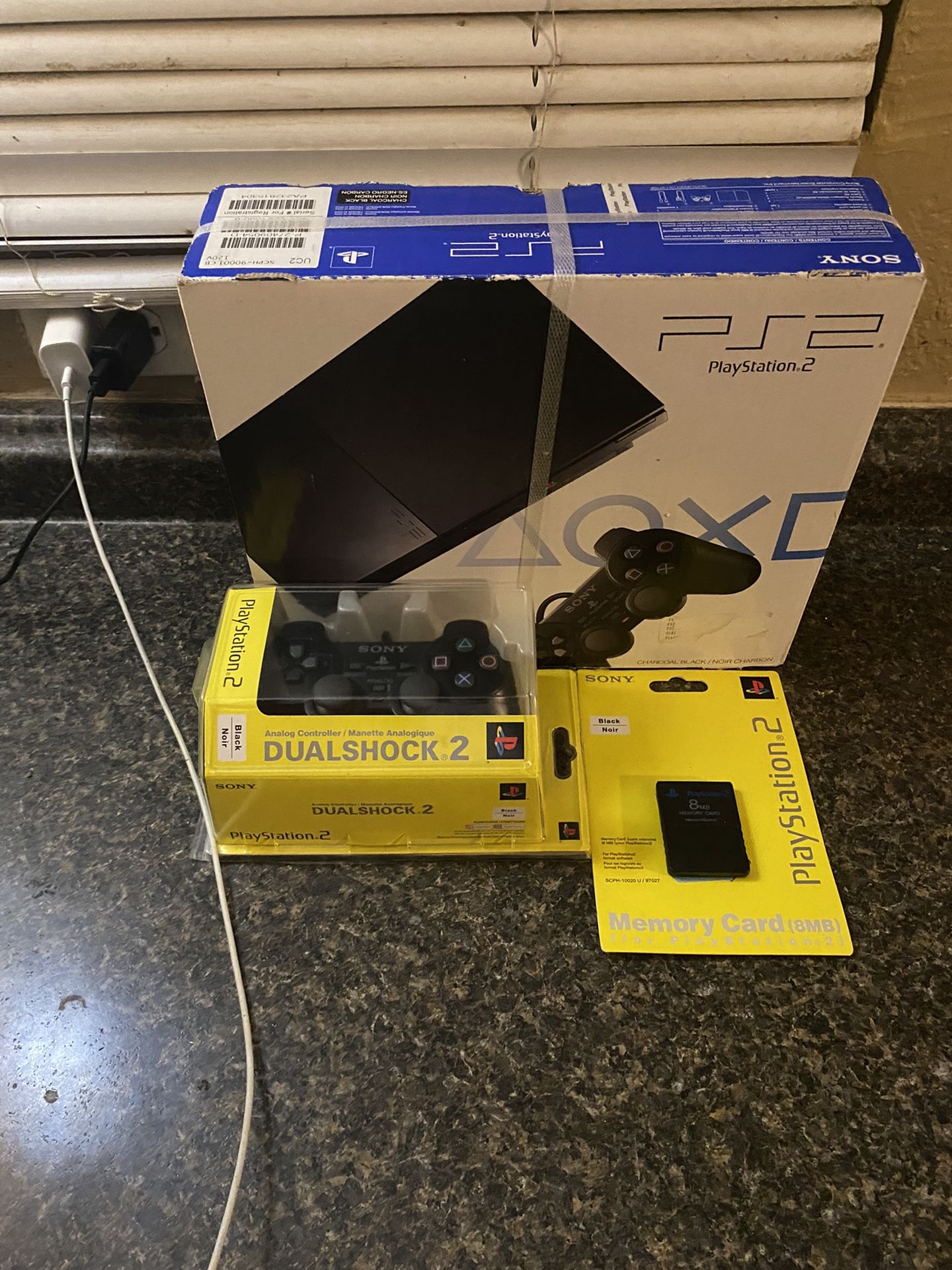 Sony PS2 Slim SCPH-90001 New Factory Sealed Bundle Deal 