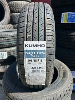 BRAND NEW SET OF KUMHO TIRES 195/65R15 195/65/15