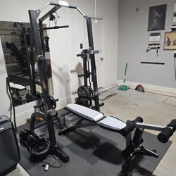 Marcy Deluxe Smith Cage System with Weight Bench