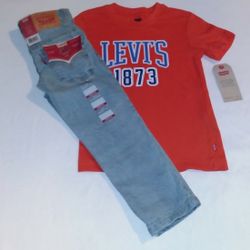 Levi's Boys Toddler 2pc Jean's & Tee Set- 4T 