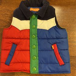 Baby Boy Puff Vest /size 9/12 Months / Little Bird Boy Puffer Vest /used