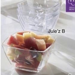 Set De 4 Tazones Para Postres Nuevos En Su Caja 