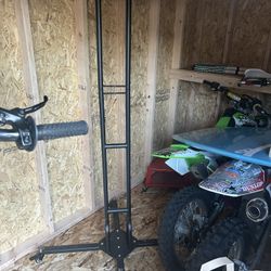 Six bike metal bike rack