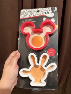 Disney Mickey Mouse Silicone Breakfast Molds Set of 2