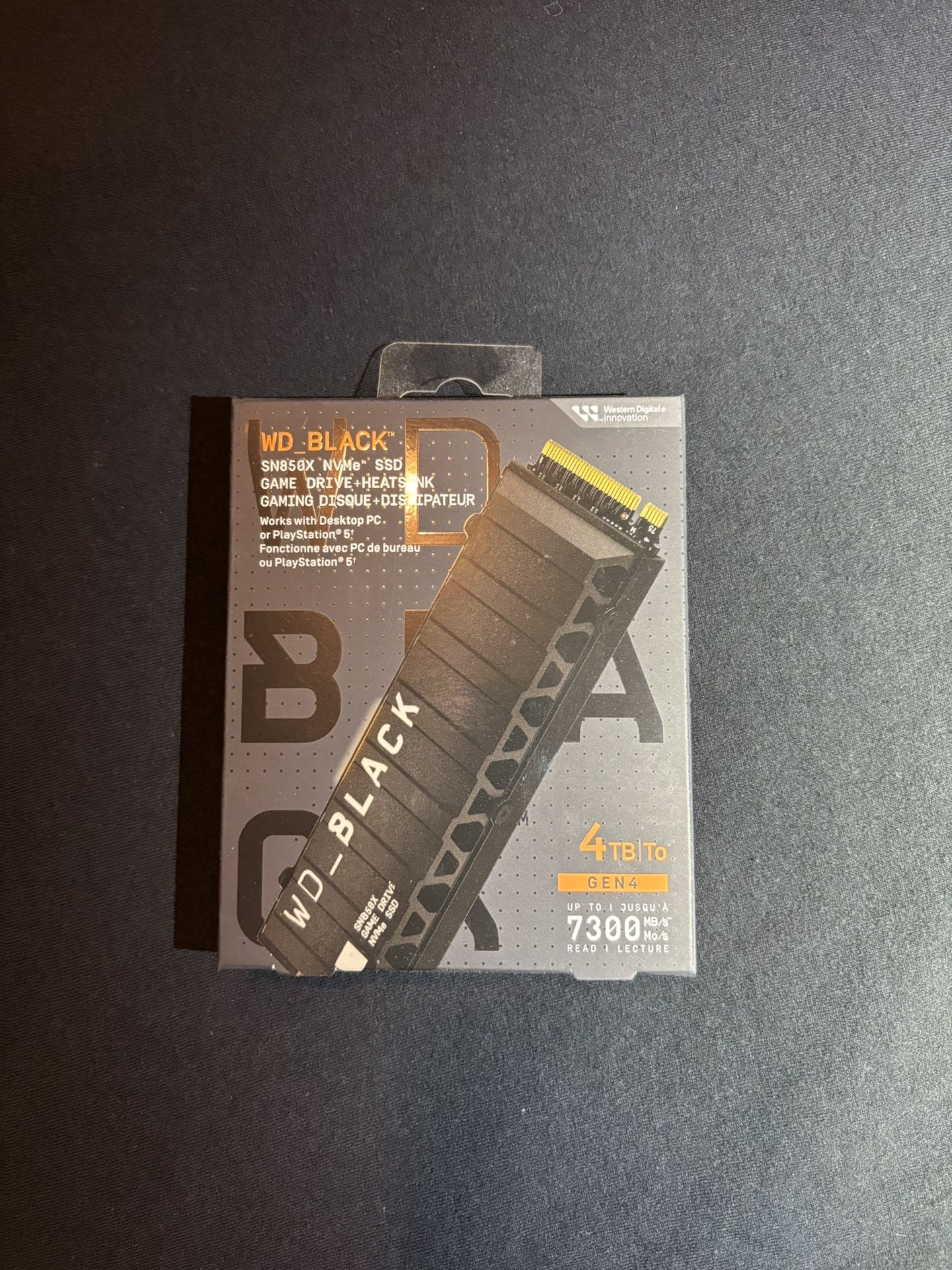 WD_BLACK SN850X NVMe SSD w/Heatsink 4TB
