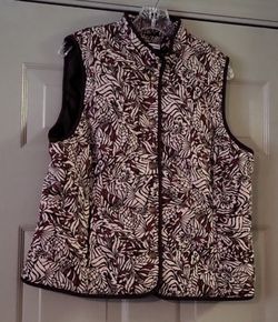 Croft & Barrow multicolor vest size large