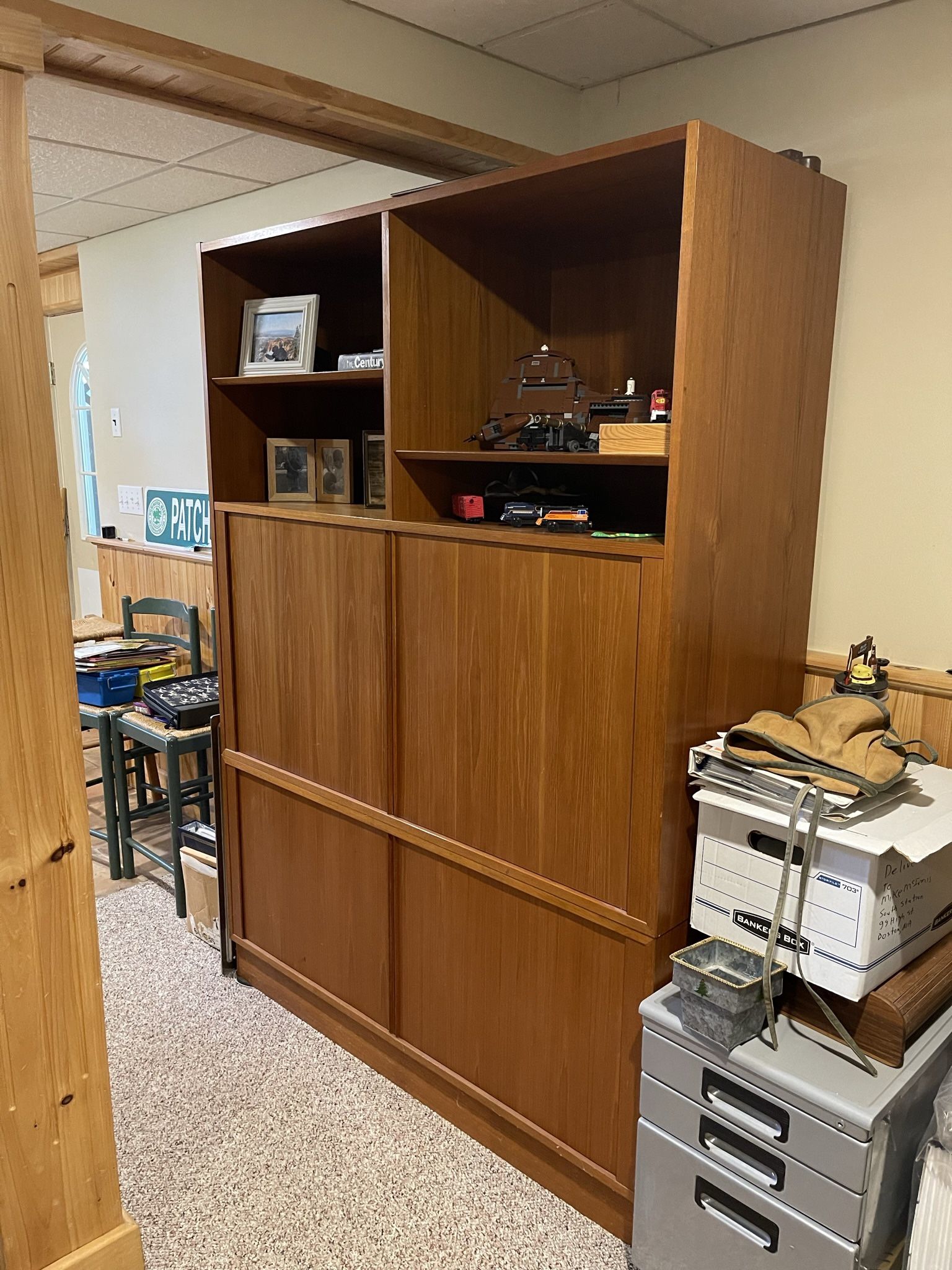 Scandinavian Teak Bookcase/Desk