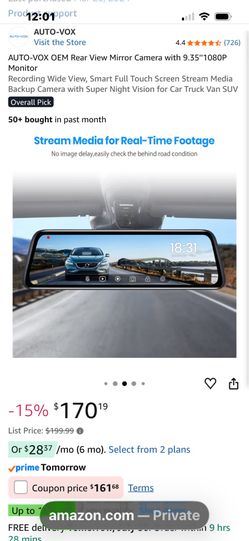 Back up camera Auto-Vox T9
