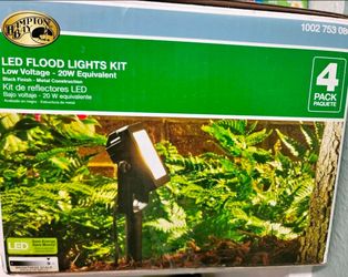 Hampton Bay Outdoor Landscape Flood Lights — 4-Pack 💡🌿