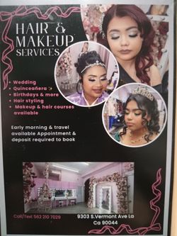 Maquillaje y peinado