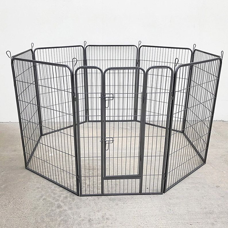 $115 (New in Box) Heavy duty 48” tall x 32” wide x 8-panel pet playpen dog crate kennel exercise cage fence