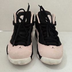 Nike Jordan 6 Rings [323431-006] Black Pink  Kids Sz 1.5Y