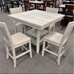 5-Piece Counter Height Dining Set