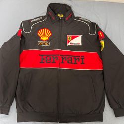 Vintage Ferrari Racing F1 Jacket Black | Premium Quality Clothing Size - L