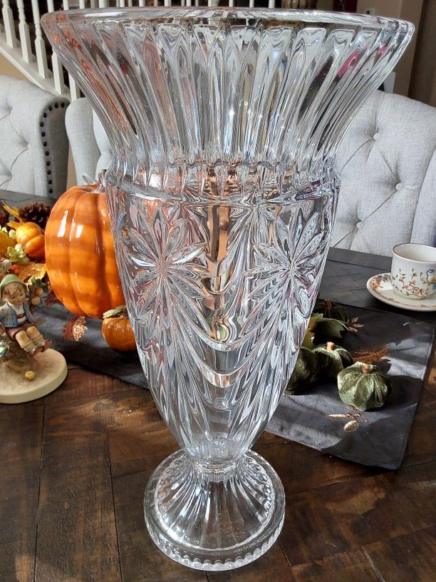 Large Crystal Vase
