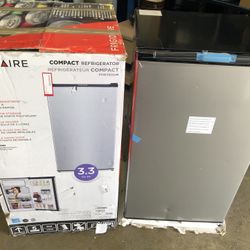 Frigidaire - 3.3 Cu. Ft. Mini Fridge - Silver New Open Box 