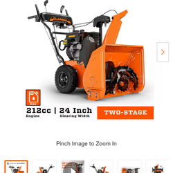 Classic 24 in. 208cc Electric Start 2- Stage Self-propelled Gas Snow Blower