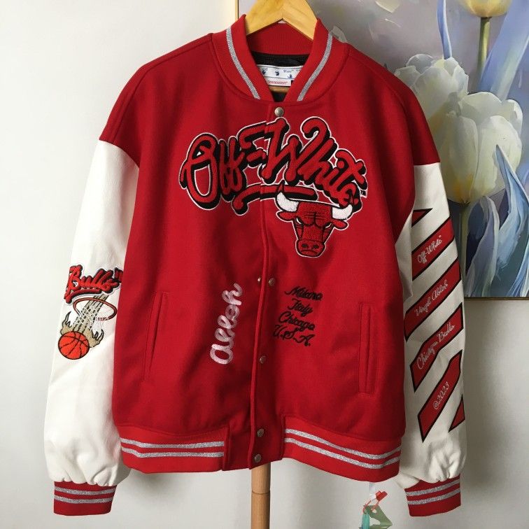 OFF WHITE Red Jacket Letter Style