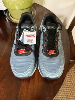NEW Skechers Go Walk Max Cushioning Arch Fit-Haptic 7 / Slate / Extra Wide size 12