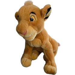 Vintage Disney Store Original Young Simba Plush Cuddly Toy Lion King 14"